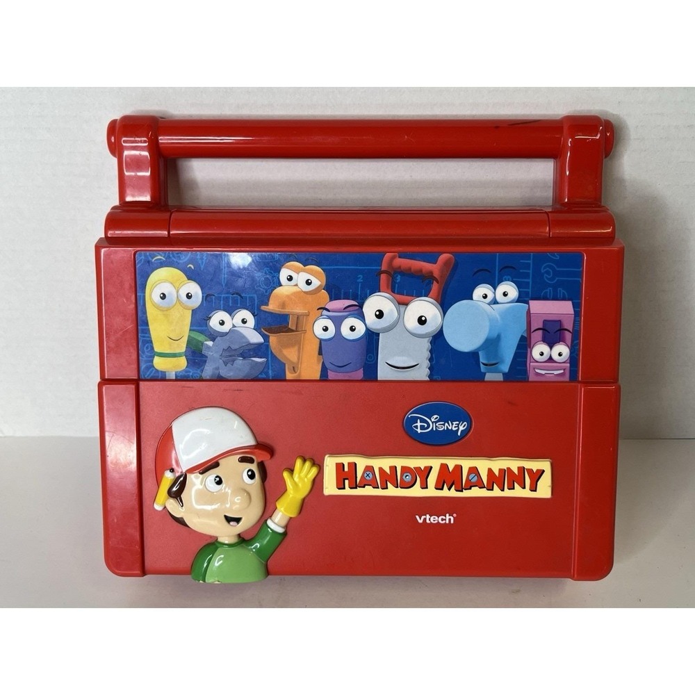 VTech Disney Handy Manny Laptop Learning Spanish English, w/ Tools, Working